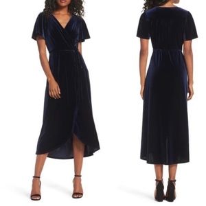 Chelsea28 Velvet Wrap Dress (XS)